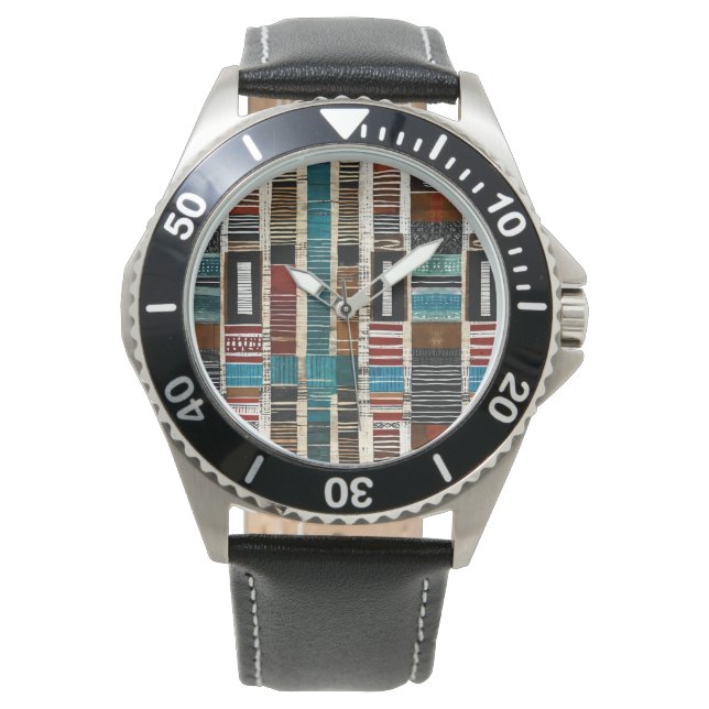 Elegante Luxusinsel Afrikanische Karibik Armbanduhr (Vorderseite)