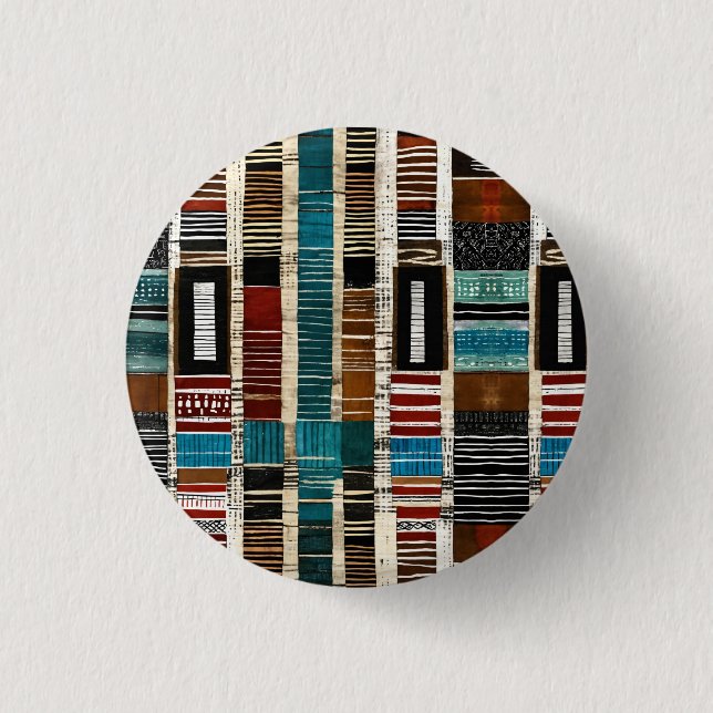 Elegante Luxusinsel Afrikanische Karibik Button (Vorderseite)