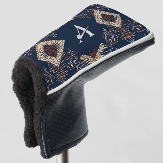 Elegante Luxusinsel Afrikanische Karibik Golf Headcover (3/4 Vorderseite)