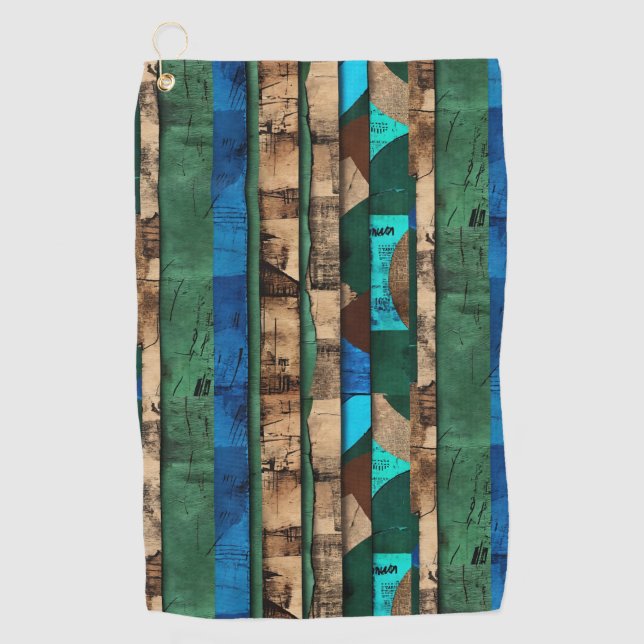 Elegante Luxusinsel Afrikanische Karibik Golfhandtuch (Vorderseite)
