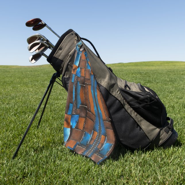 Elegante Luxusinsel Afrikanische Karibik Golfhandtuch (Gras)