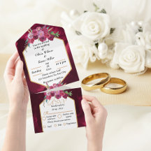 elegante magenta rosa blumenreiche Hochzeit in ein