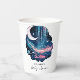Elegante Magic Stars Babydusche Pappbecher