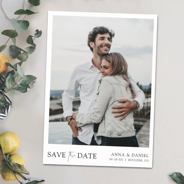 Elegante, magnetische Save the Date Hochzeitseinla Magneteinladung (Von Creator hochgeladen)