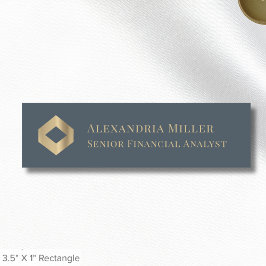 Elegante Magnetnamensmarken mit Logo Namensschild