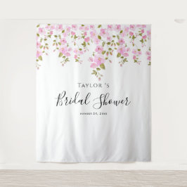 Elegante Magnolia Brautparty Hintergrund Wandteppich
