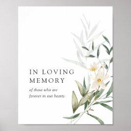Elegante Magnolia Grüne Hochzeit in liebenswerter  Poster