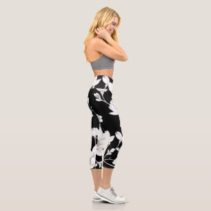 Elegante Magnolia Kunstvoll wandern im Minimalisti Capri Leggings