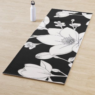 Elegante Magnolia Kunstvoll wandern im Minimalisti Yogamatte