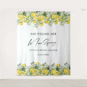Elegante Main Squeeze Brautparty-Foto-Hintergrund Wandteppich
