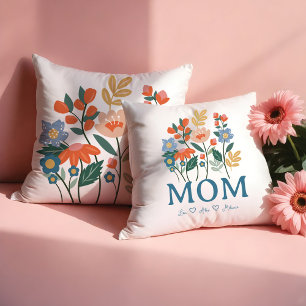 Elegante Mama Floral Blume Personalisiert Kissen