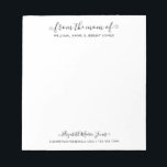 Elegante Mama Moderne Schrift Notizblock<br><div class="desc">Elegante Familie aus der Mama Mutter Modernes Skript Notepad leicht angepasst 'Von der Mutter der' Notizblock. Großartige Geschenke für Mütter oder Großmütter.</div>