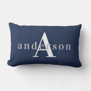 Elegante Mame und Monogram Kinderzimmer Lumbar Pil Lendenkissen