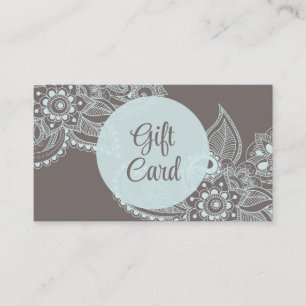 Elegante Mandala Geschenkkarte Visitenkarte