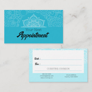 Elegante Mandala Nächste Verabredung Karte Blue &