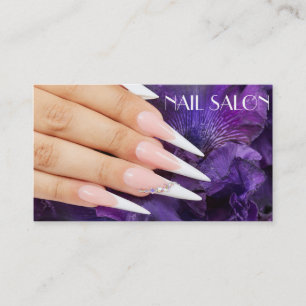 Elegante Maniküre nagel Nagelsalon Visitenkarte