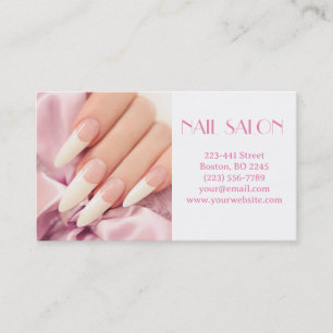 Elegante Maniküre nagel Nagelsalon Visitenkarte