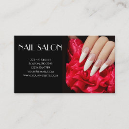 Elegante Maniküre nagel Nagelsalon Visitenkarte