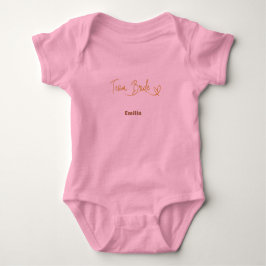 Elegante Mannschaft Braut Hot Pink Bridesmaid Brau Baby Strampler