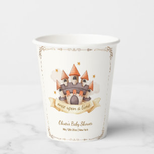 Elegante Märchenprinz Schloss Baby Shower Pappbecher