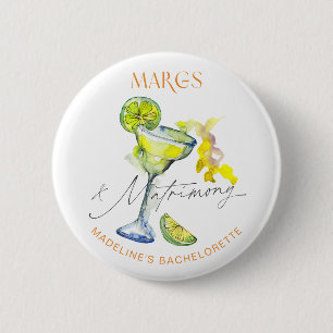Elegante Margs & Matrimony Bachelorette Weekend Button