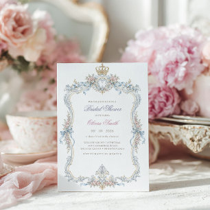 Elegante Marie-Antoinette-Brautparty Einladung