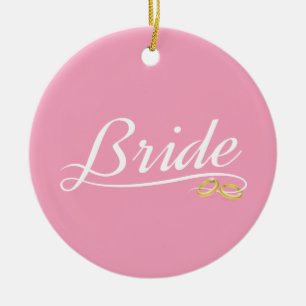 Élégante Mariée Mariage Calligraphie Ornement en C