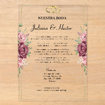 Elegante marine-rote und goldene florale Hochzeit