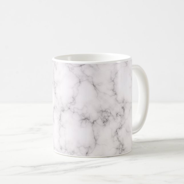 Elegante Marmorart Kaffeetasse (VorderseiteRechts)