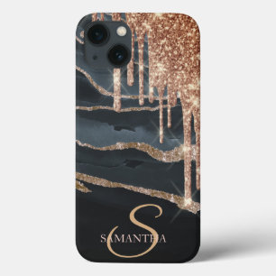 Elegante Marmorglitzer-Tropfen Case-Mate iPhone Hülle