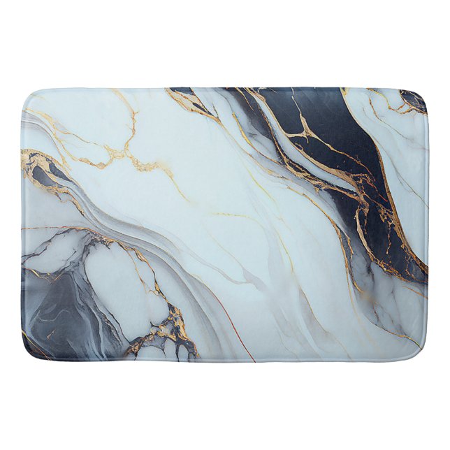 Elegante Marmortextur Badematte (Vorderseite)