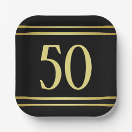 Elegante Masculine Pappteller