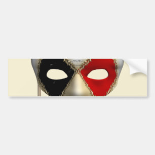 Elegante Maskenball-Maske Karneval Party Kunst Autoaufkleber