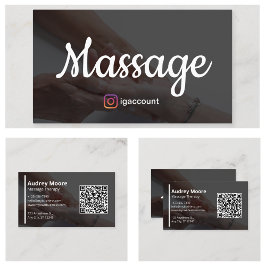 Elegante Massage Massage Therapie Vorlagen Design Visitenkarte