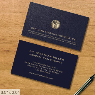 Elegante Medical Business Card Visitenkarte