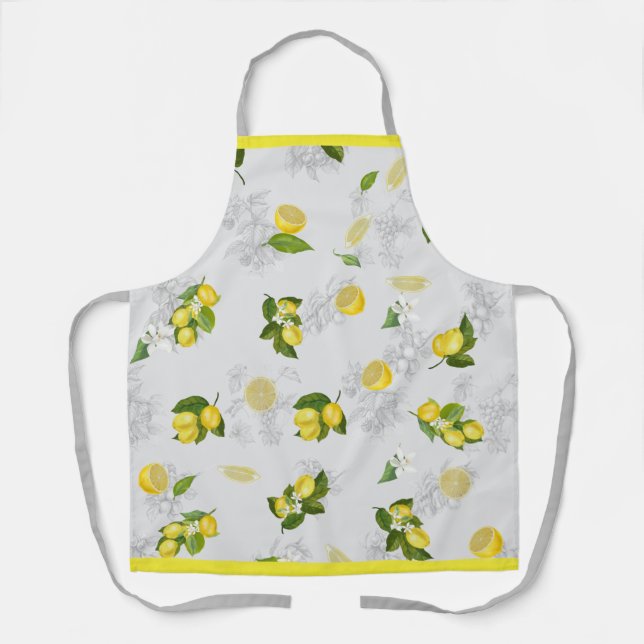 Elegante mediterrane Limemon-Schürze Schürze (Vorderseite)