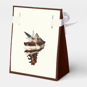Elegante Meeresschmetterling mit Muscheldesign Geschenkschachtel