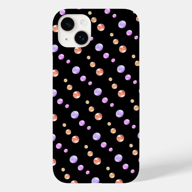 Elegante mehrfarbige Punkte Case-Mate iPhone 14 Plus Hülle (Rückseite)