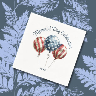 Elegante Memorial Day-Party Serviette