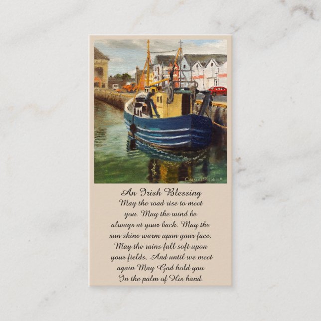 Elegante Memorial Sympathy Card Visitenkarte (Vorderseite)
