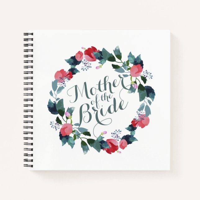 Élégante mère de la Mariage de mariée | Livre d'or (Devant)
