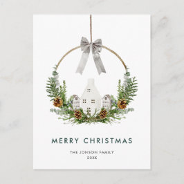 Elegante Merry Christmas Komposition Company Postkarte