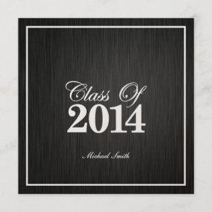 Elegante metallische Goldklasse von Abschluss 2014 Einladung