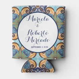 Elegante mexikanische Floral Talavera Wedding Dosenkühler