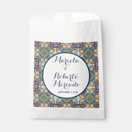 Elegante mexikanische Floral Talavera Wedding Geschenktütchen