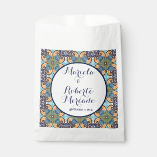 Elegante mexikanische Floral Talavera Wedding Geschenktütchen