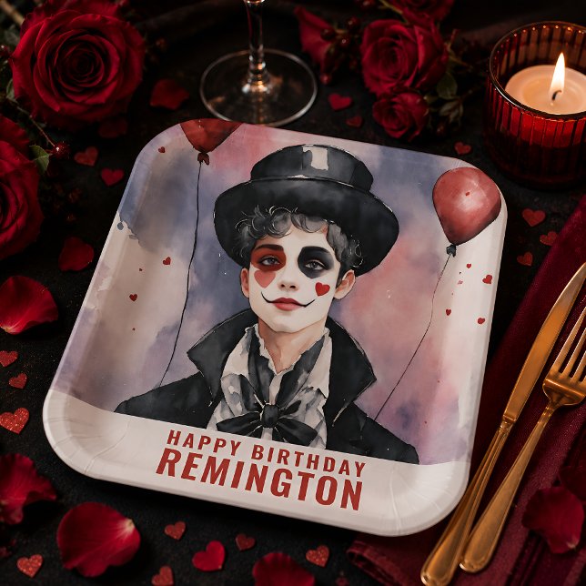 Elegante Mim-Geburtstagspapierplatten Pappteller (Von Creator hochgeladen)