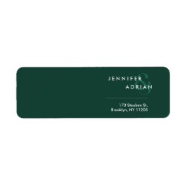 Elegante Minimal Brunswick Green Moderne Hochzeit