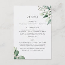 Elegante Minimal Eukalyptus-Grün-Hochzeit