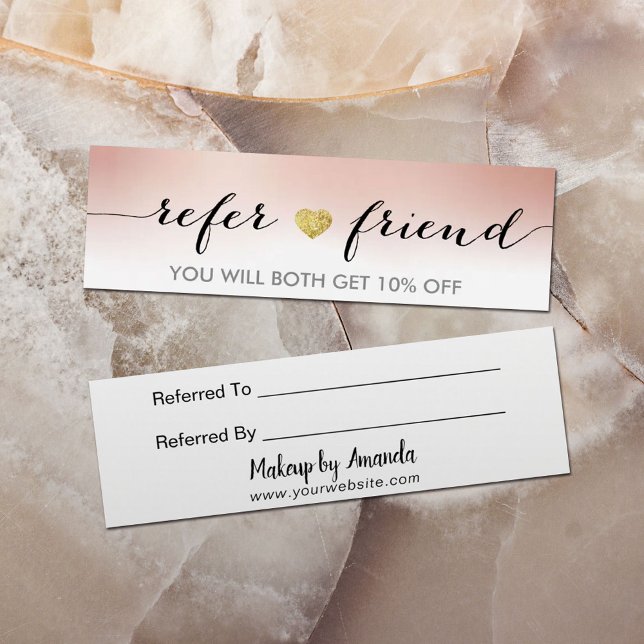 Elegante Minimal Gold Heart Rose Goldene Empfehlun (Von Creator hochgeladen)